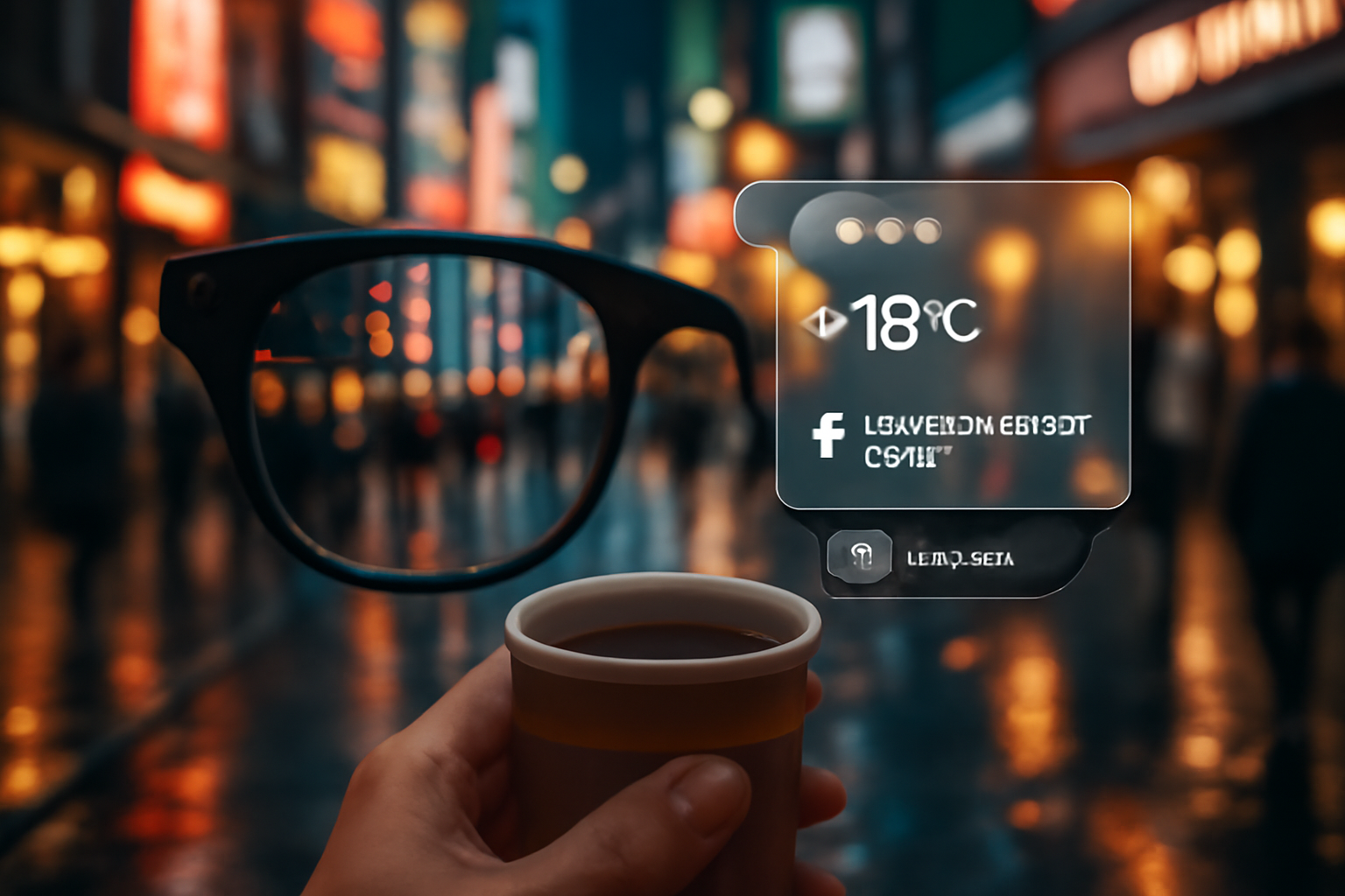 Experience the future with Meta Ray-Ban AI smart glasses: A heads-up display seamlessly integrates digital information into your everyday view, revolutionizing how you interact with the world.