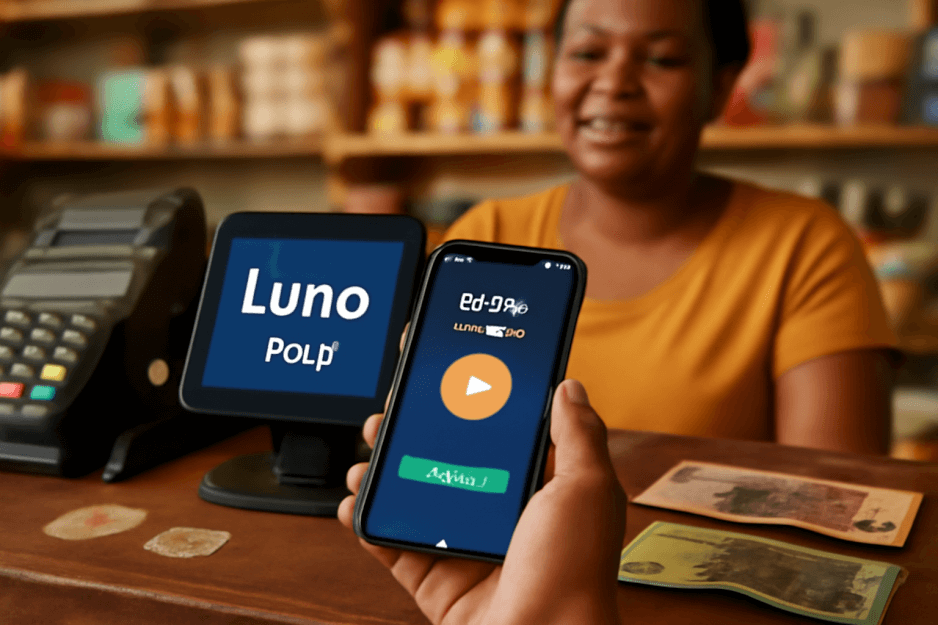 A graphic illustrating the growth of Luno users in South Africa, reaching 6.3 million.