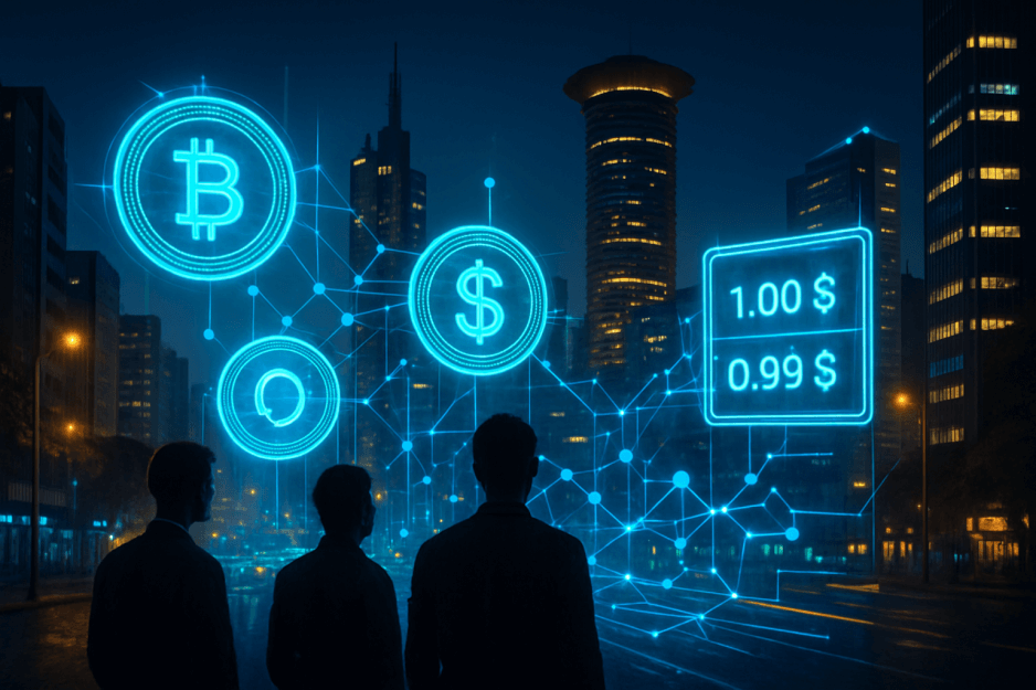 Illustration of Kenya's new crypto regulations creating a pathway for global exchanges like Binance and Coinbase.