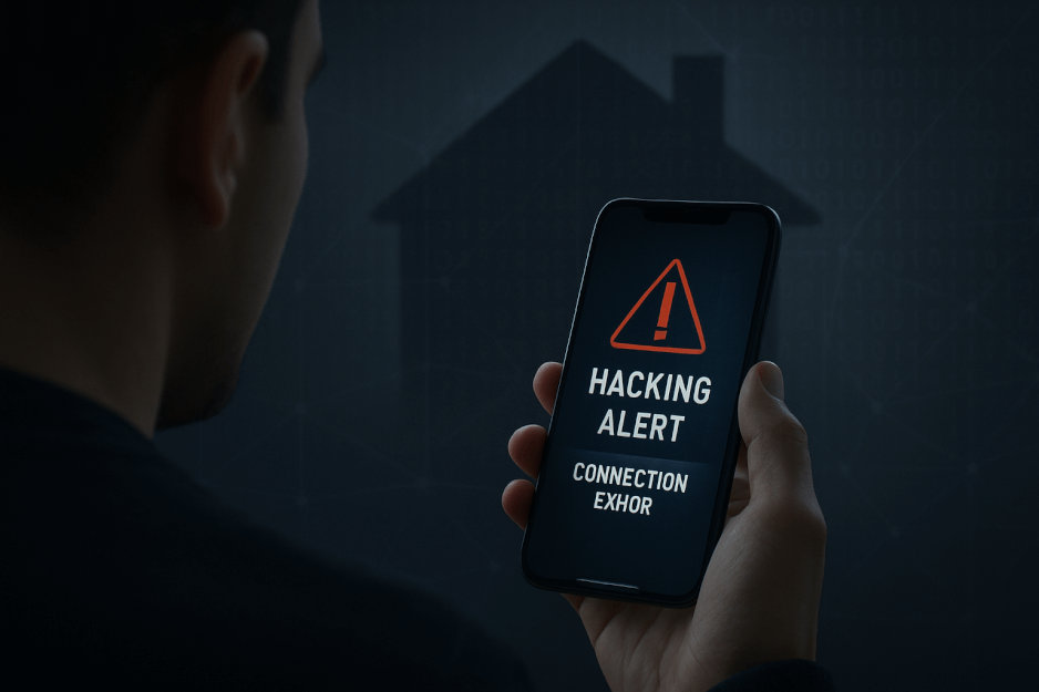 A graphic representing cybersecurity, with a padlock icon over a circuit board background.