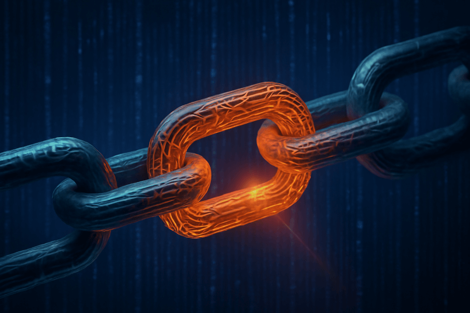 AI security concept with digital brain and lock